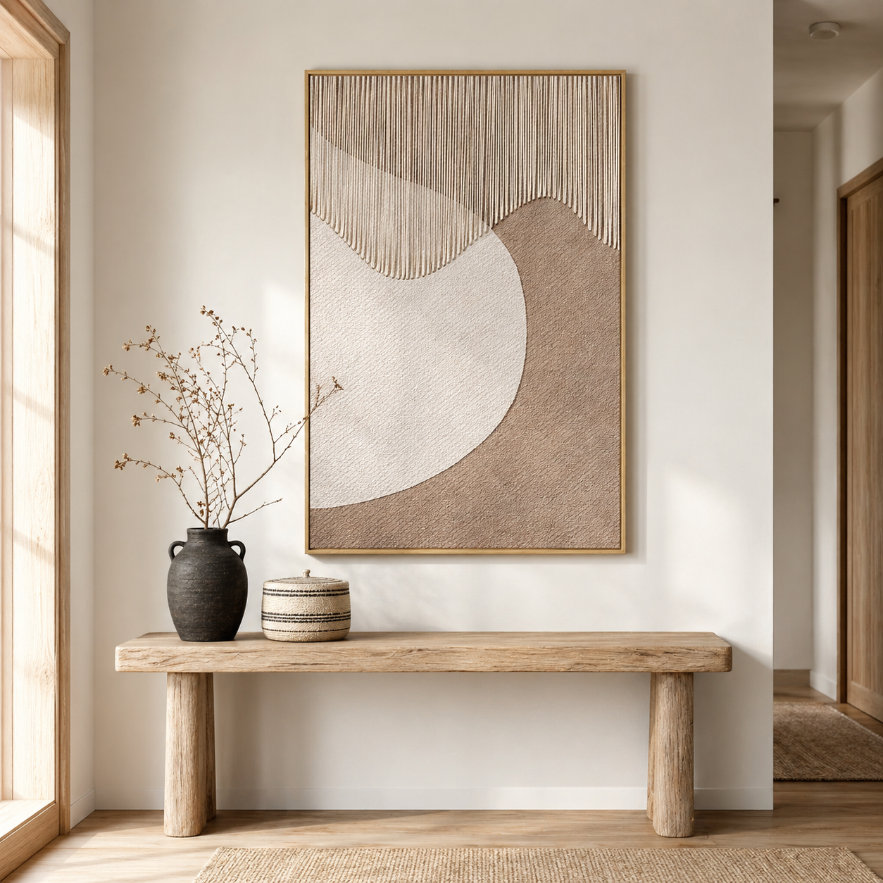 "Aurora Mineral Drift" – Extreme 3D Gilded Heavy Impasto Cascade | Modern Statement Art