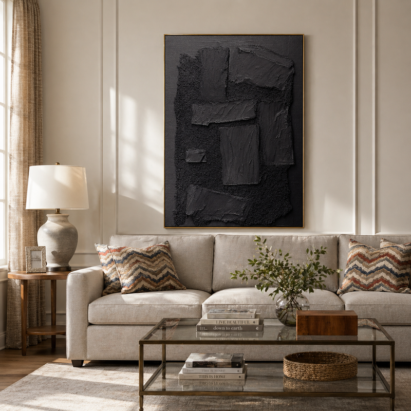 "Ethereal Arcs" – Sculptural 3D Minimalist Linear Relief | Vertical Japandi Wall Art