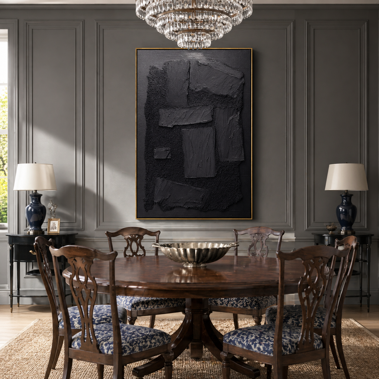 "Ethereal Arcs" – Sculptural 3D Minimalist Linear Relief | Vertical Japandi Wall Art