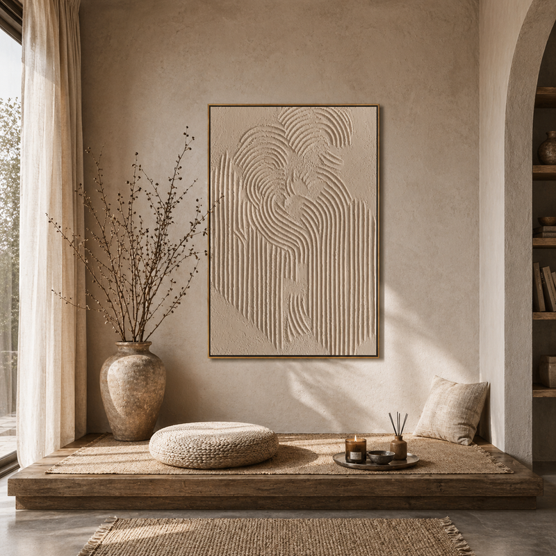 "Obsidian Surge" – Extreme 3D Noir Wave Relief | Modern Statement Art