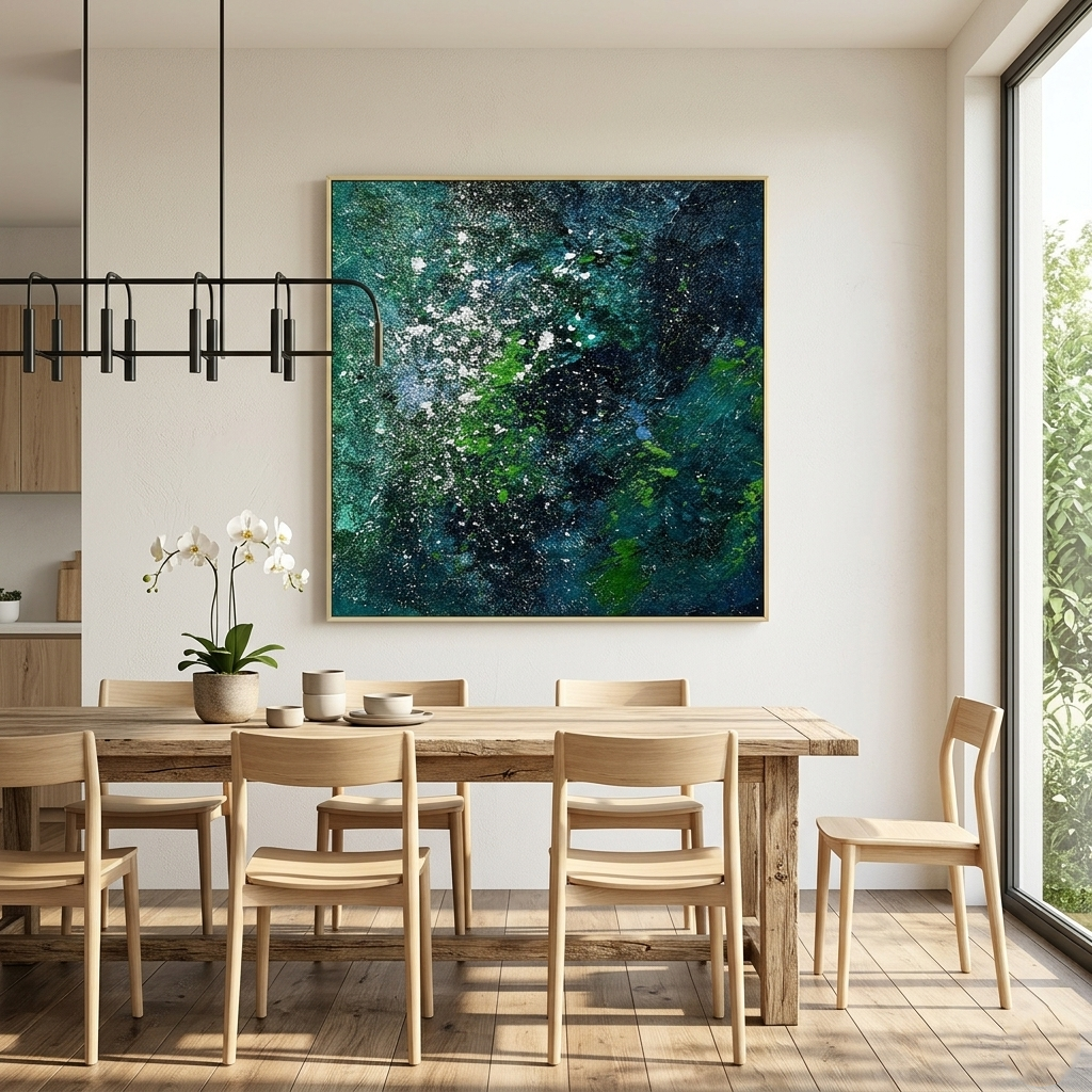 "Mineral Cascade" – Extreme Heavy Impasto 3D Earth & Mineral Abstract | Dynamic Modern Statement Art