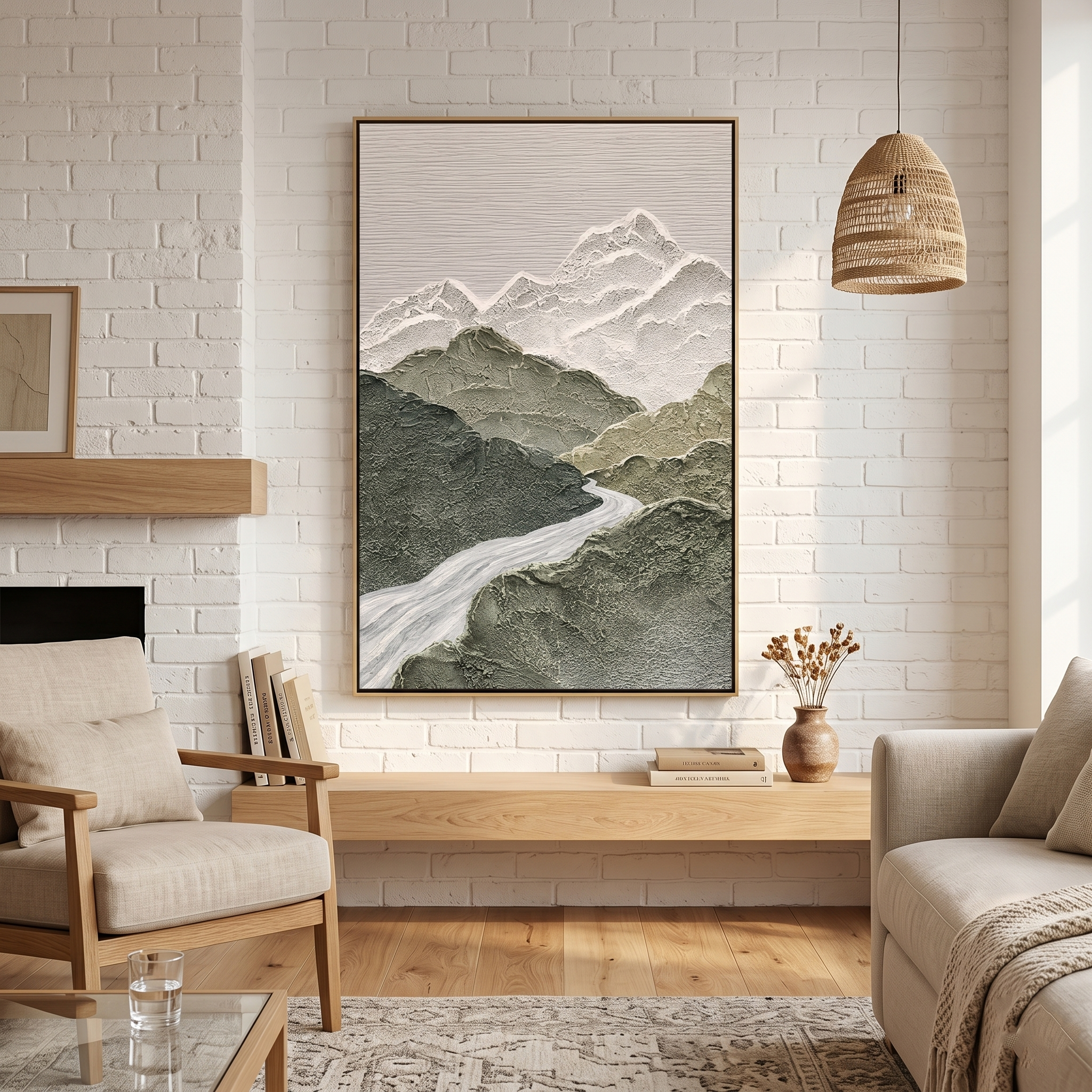 "Obsidian Ridge" – Extreme 3D Noir & Gold Heavy Impasto | Horizontal Statement Art