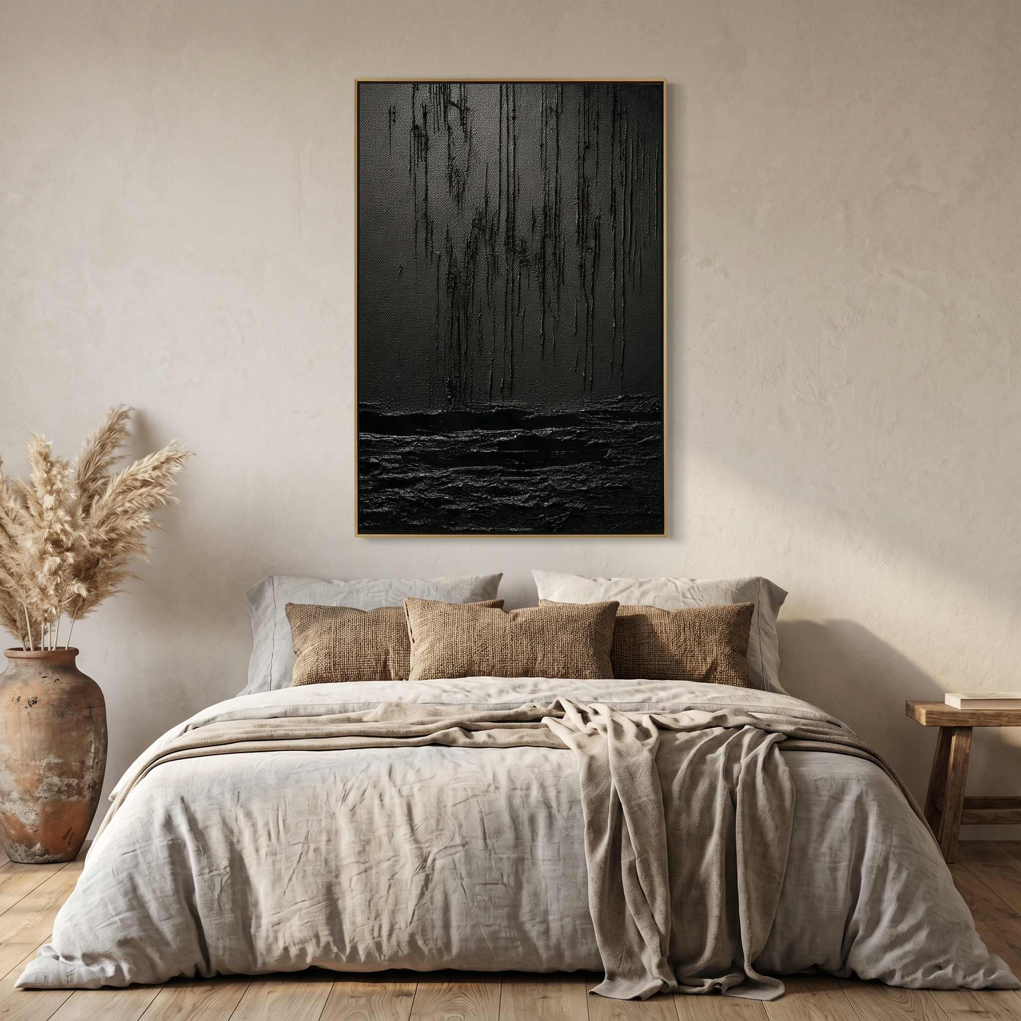 "Terra Gateway" – Sculptural Sage & Terracotta Impasto | Organic Modern Statement Art