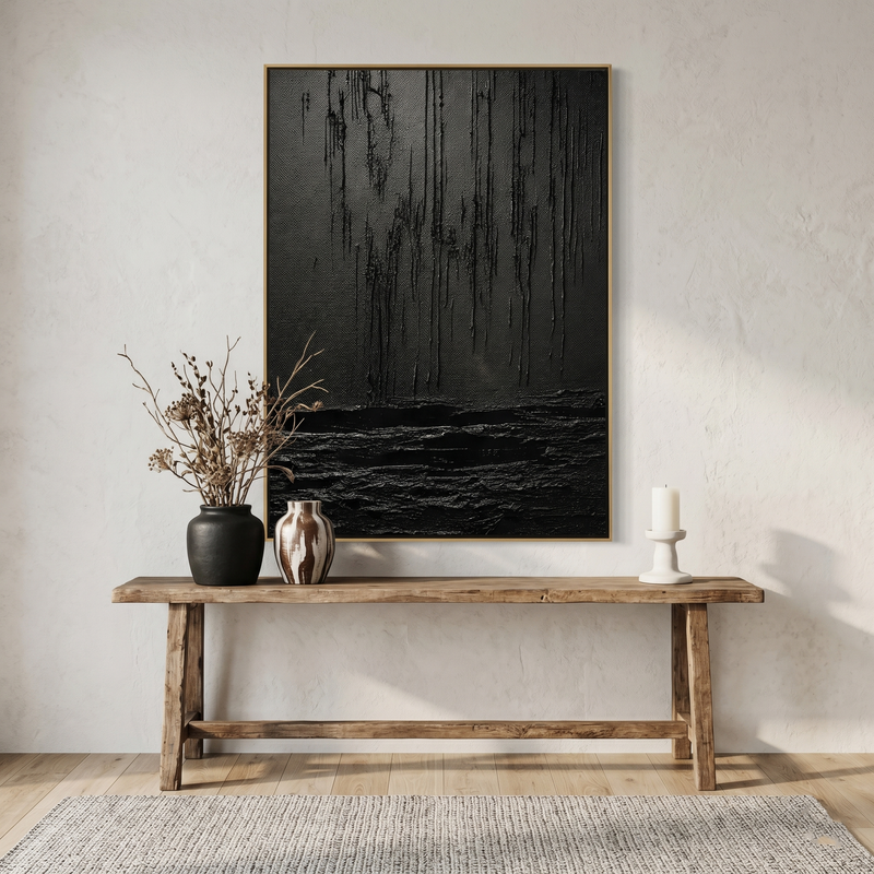 "Terra Gateway" – Sculptural Sage & Terracotta Impasto | Organic Modern Statement Art