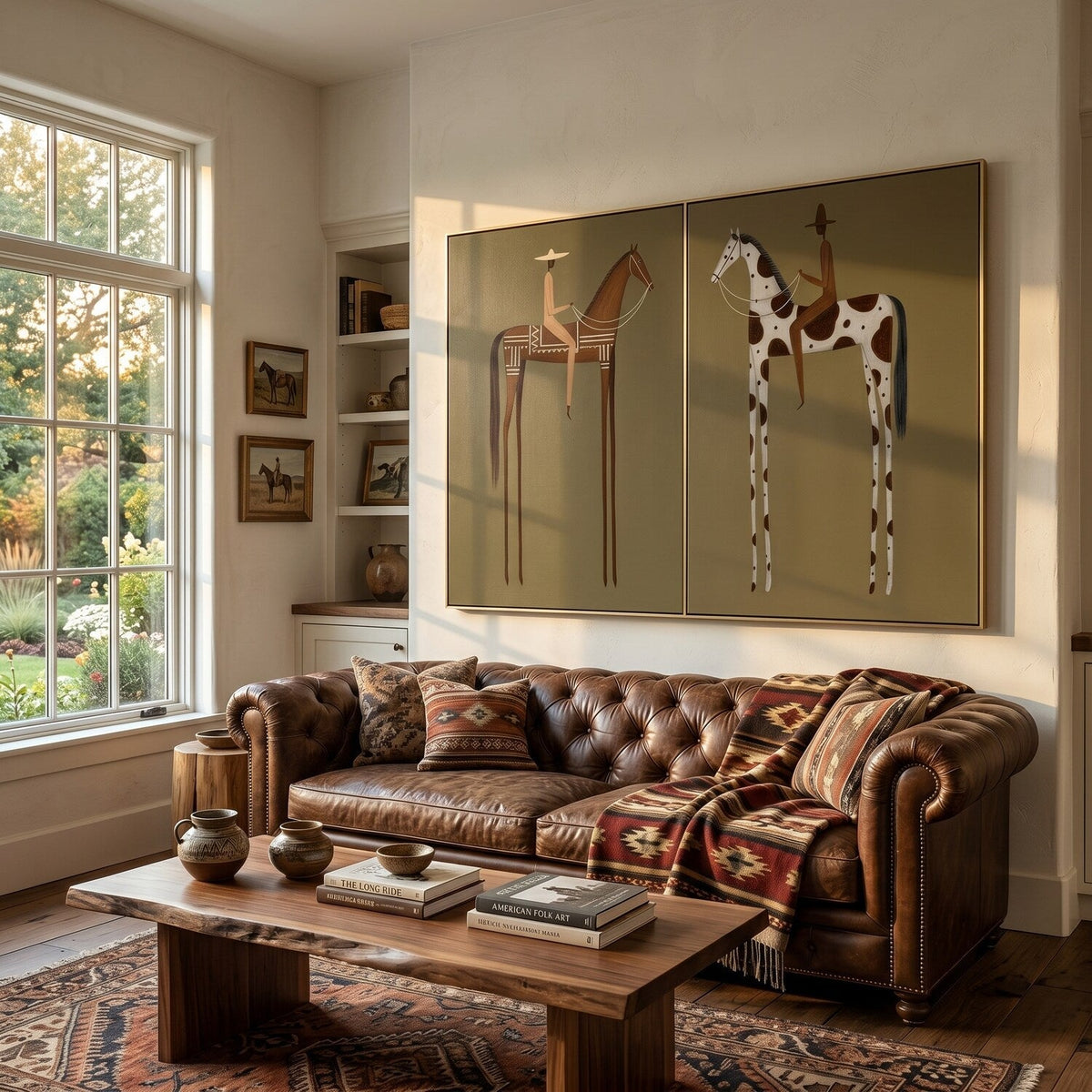 "Silent Journey" - Modern Heavy Impasto Abstract Artwork | Beige & Golden Palette Knife Painting | Luxury Two-Panel Vertical Wall Art #YK 1604