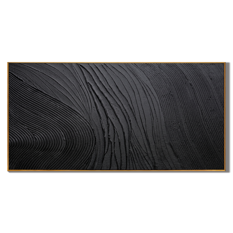"Ancient Strata" – Gold Leaf & Textured Stucco Geometric Grid | Modern Statement Art