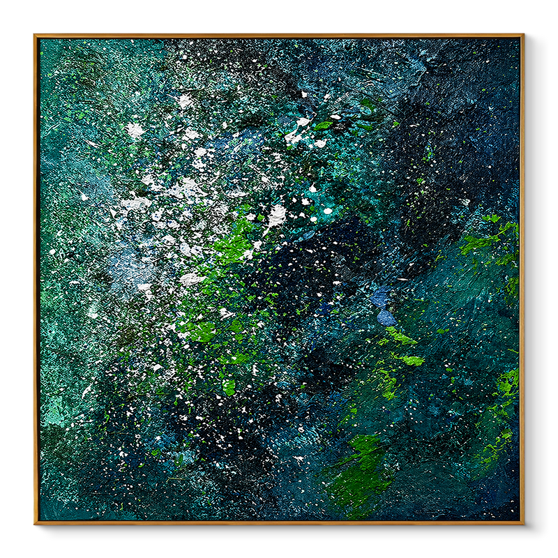 "Mineral Cascade" – Extreme Heavy Impasto 3D Earth & Mineral Abstract | Dynamic Modern Statement Art