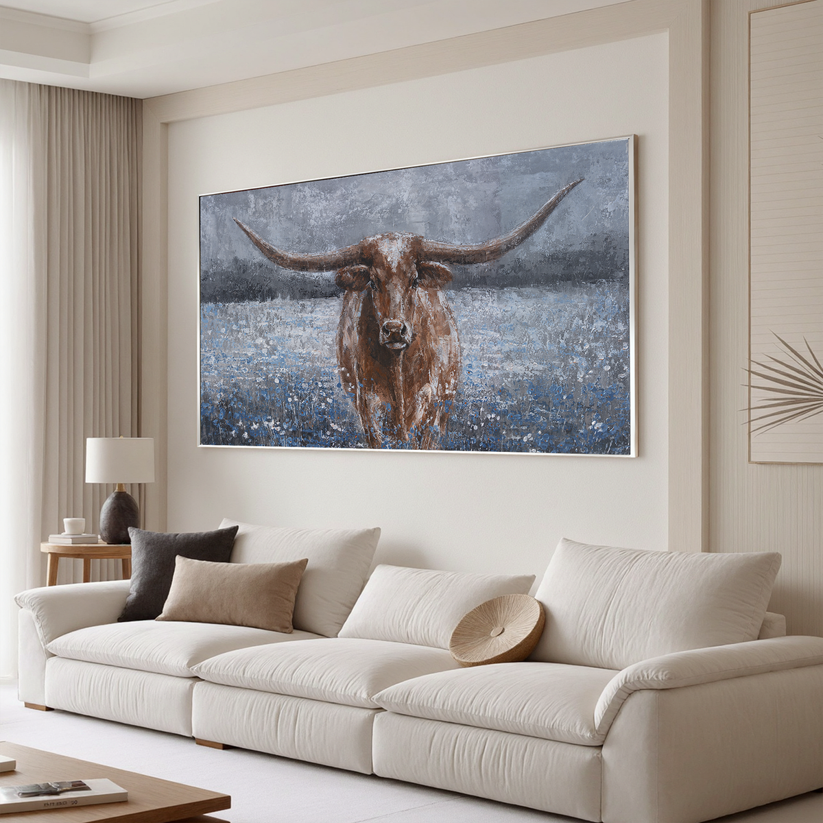 "Brown Companions" - Hand-Painted Animal Portrait | Brown & Grey Animal Art Statement Art