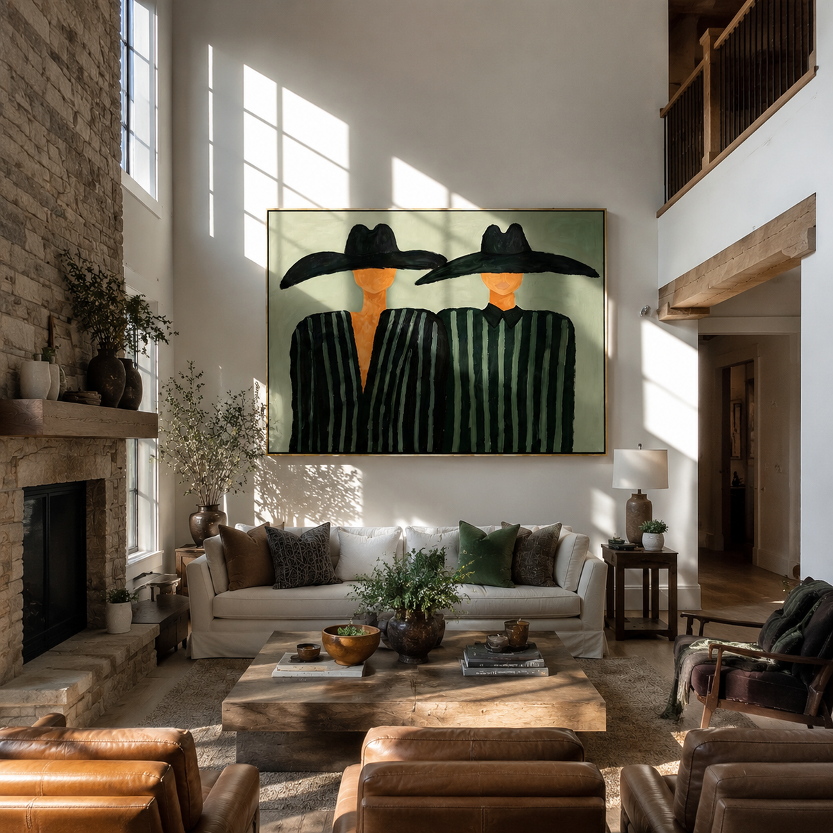 Two Brims Share Green - Vintage Americana wall art image 5