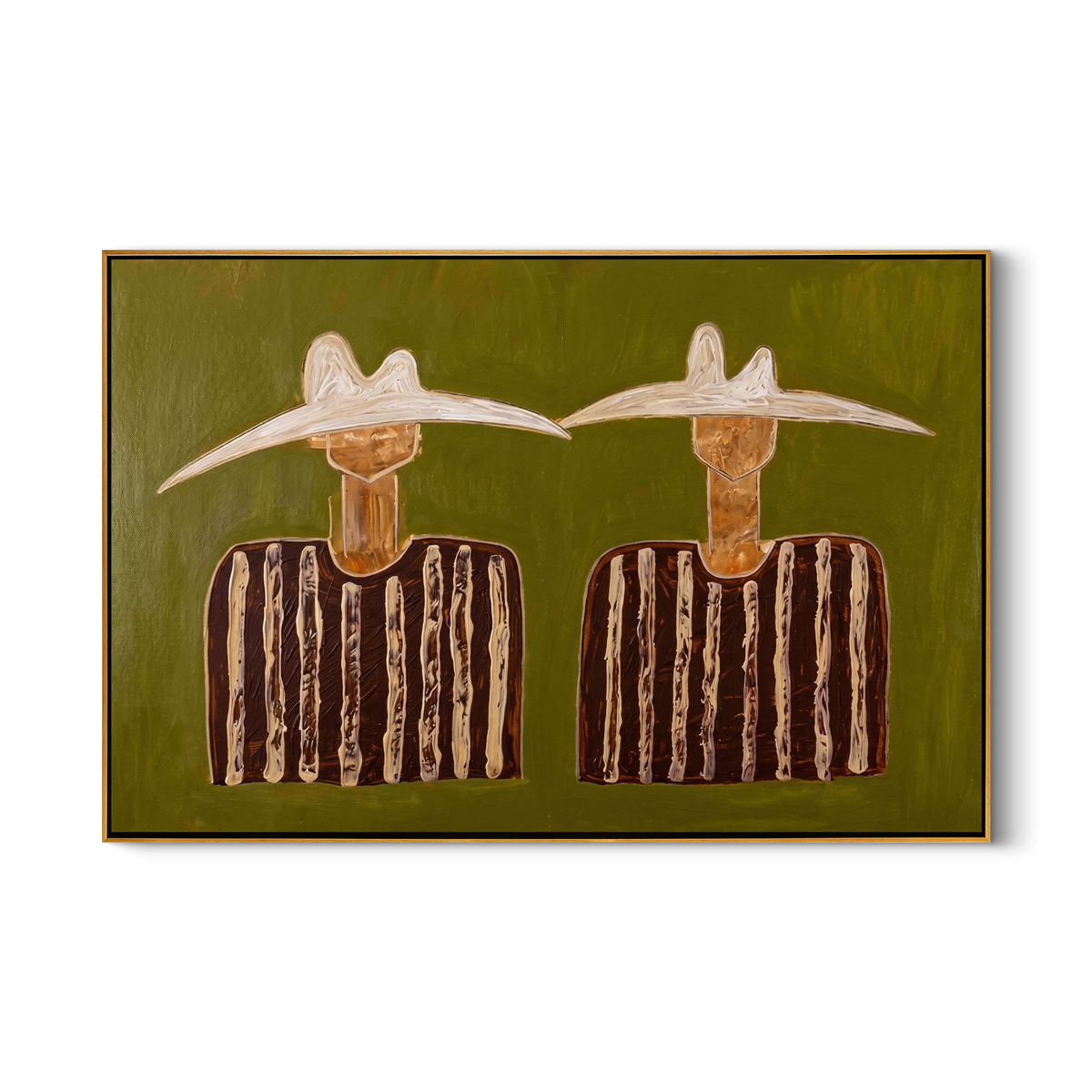 Pale Hats Hold Stillness - Vintage Americana wall art image 2
