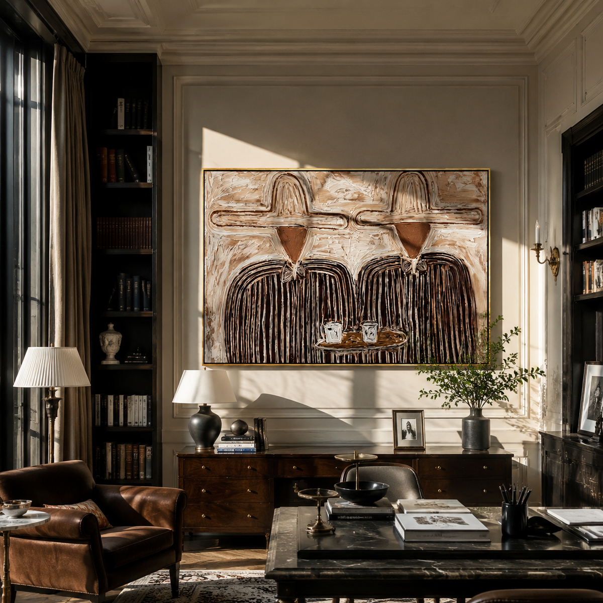 Coffee Between Two Hats - Vintage Americana wall art image 3