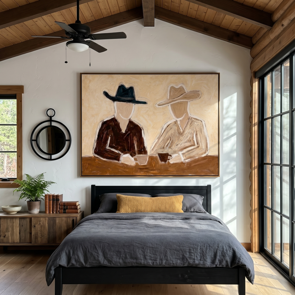 Two Hats Split Morning - Vintage Americana wall art image 6