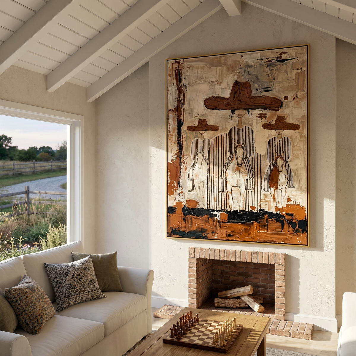 Four Hats Break Through - Vintage Americana wall art image 3