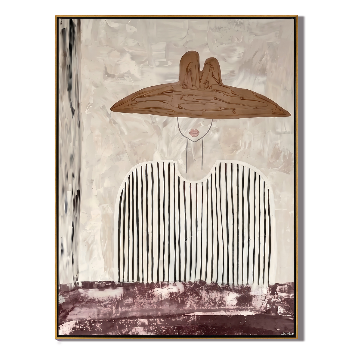 Stripes Carry a Saddle - Vintage Americana wall art image 2