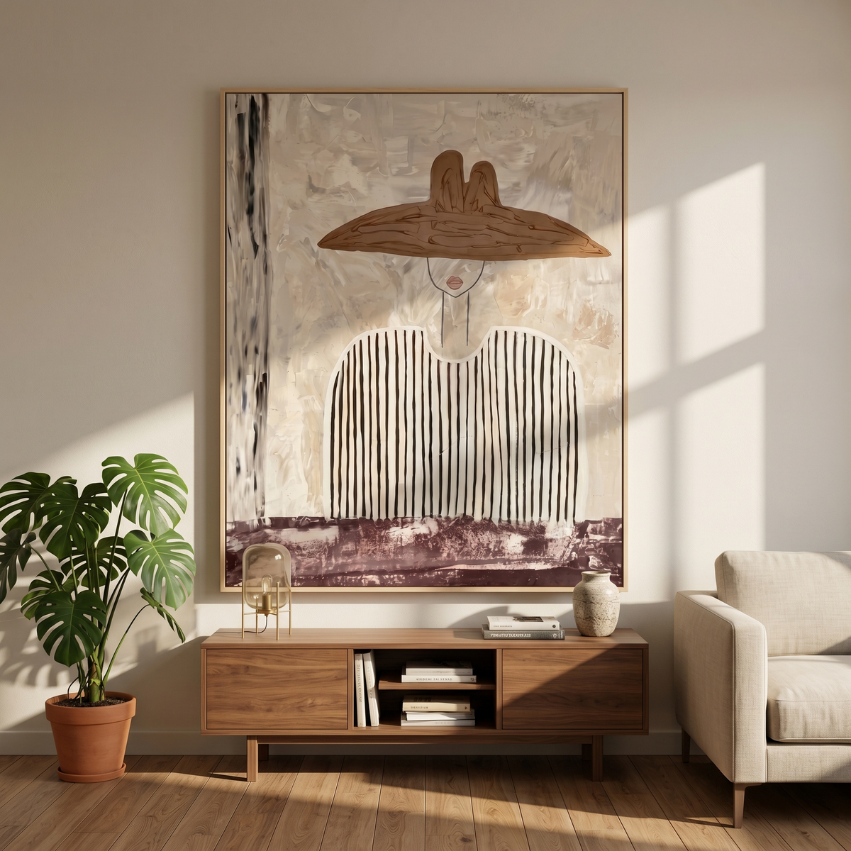 Stripes Carry a Saddle - Vintage Americana wall art image 1