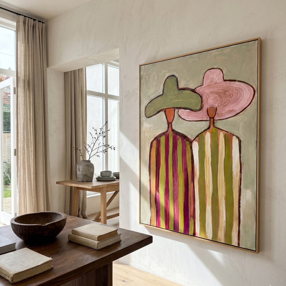 Green Meets Pink Shoulder - Vintage Americana wall art image 3