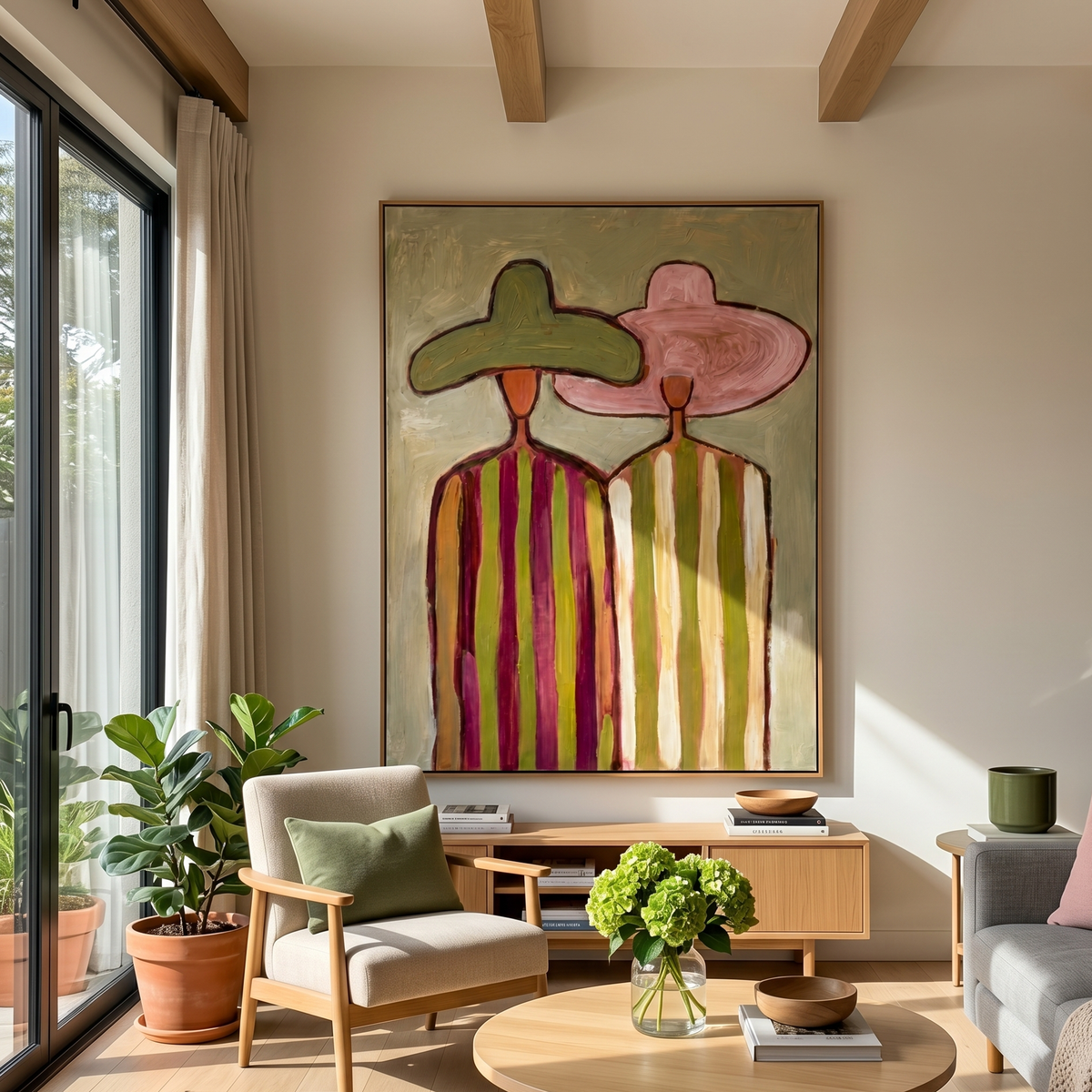 Green Meets Pink Shoulder - Vintage Americana wall art image 5