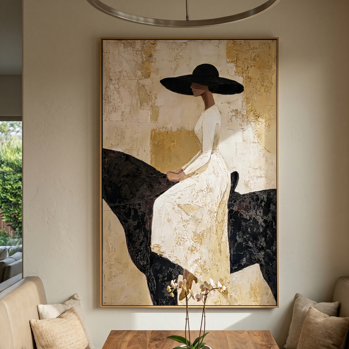 White Dress Rests Darkly - Vintage Americana wall art image 3