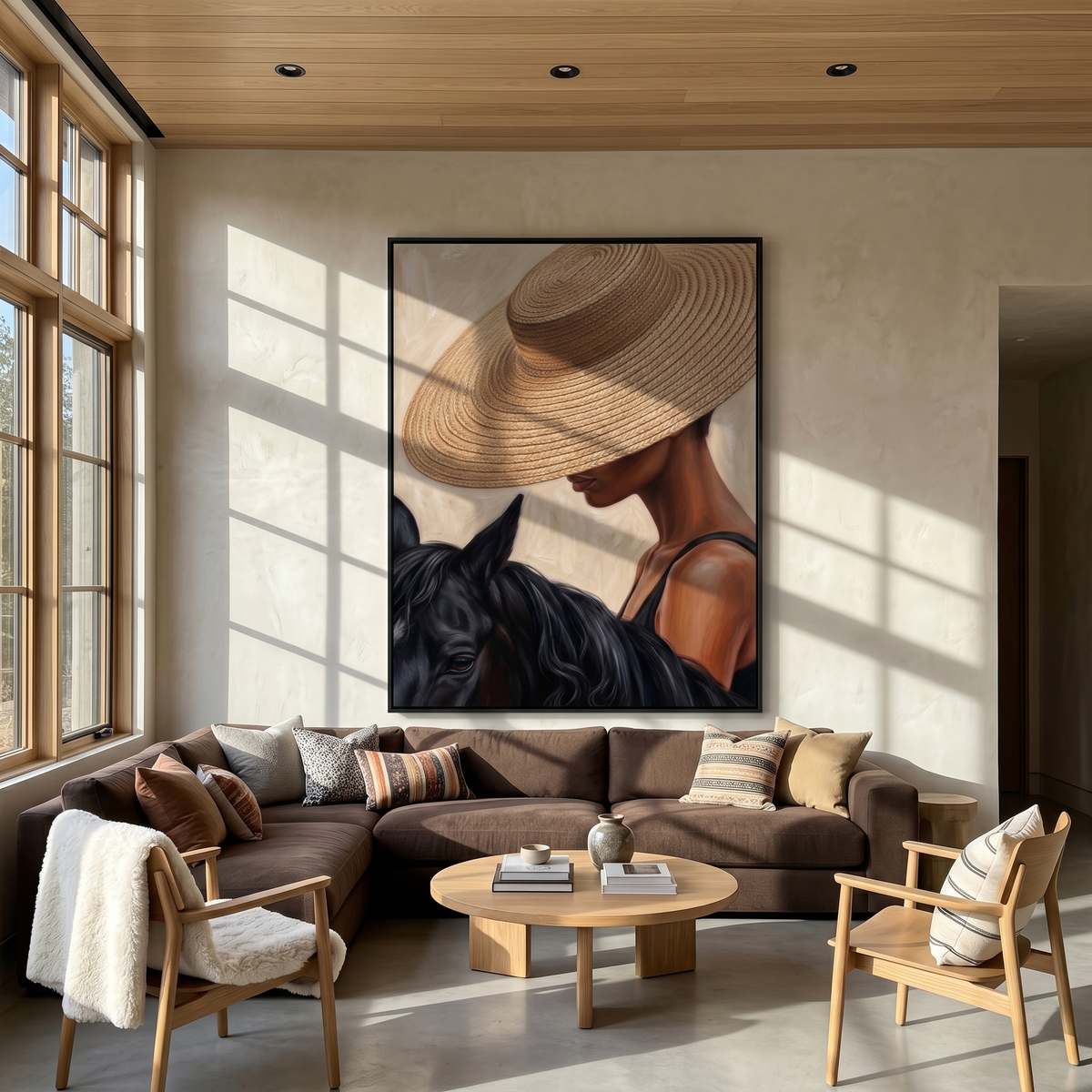 Straw Brim Touches Midnight - Vintage Americana wall art image 4