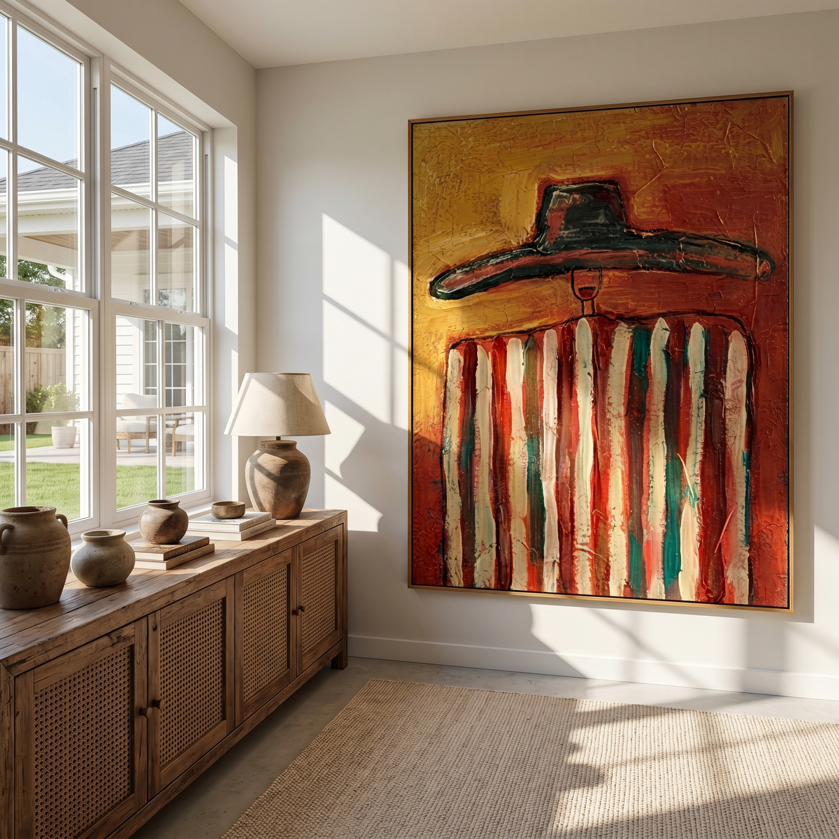 Red Stripes Hold Heat - Vintage Americana wall art image 3