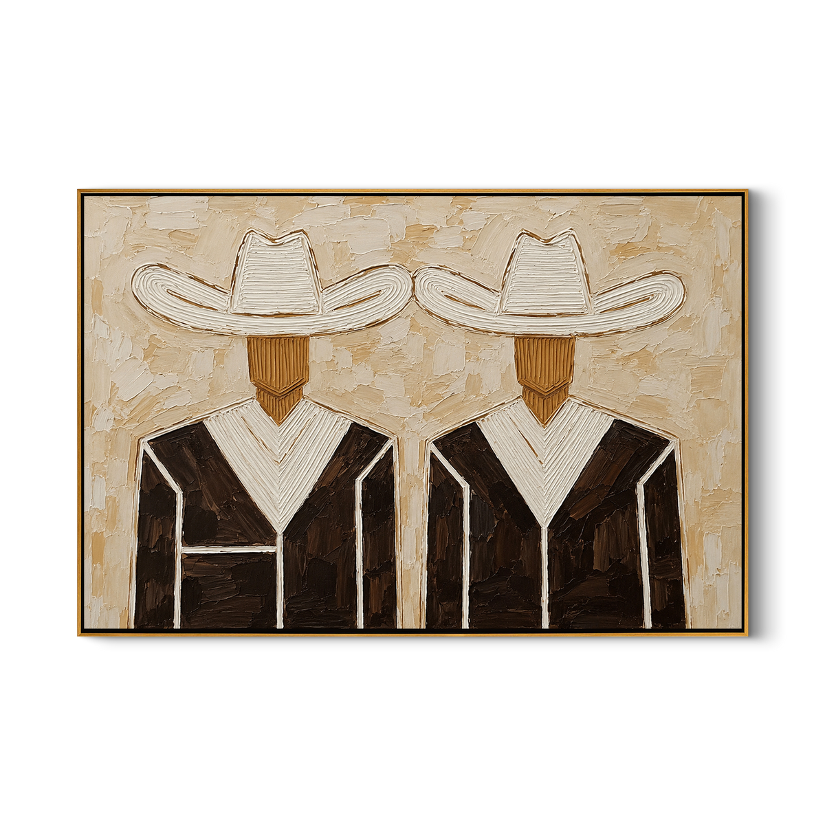 White Hats Dress Black - Vintage Americana wall art image 2