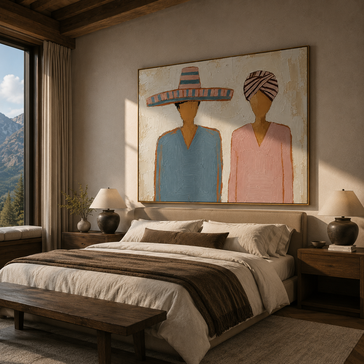 Sombrero Beside Wrapped Silence - Vintage Americana wall art image 5