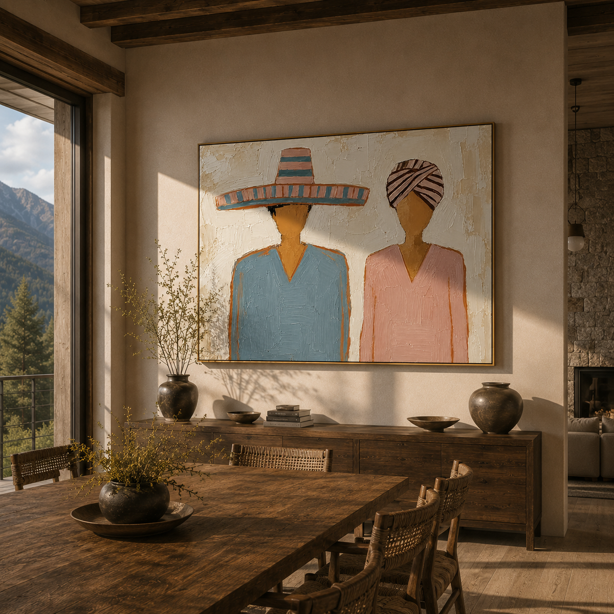 Sombrero Beside Wrapped Silence - Vintage Americana wall art image 6
