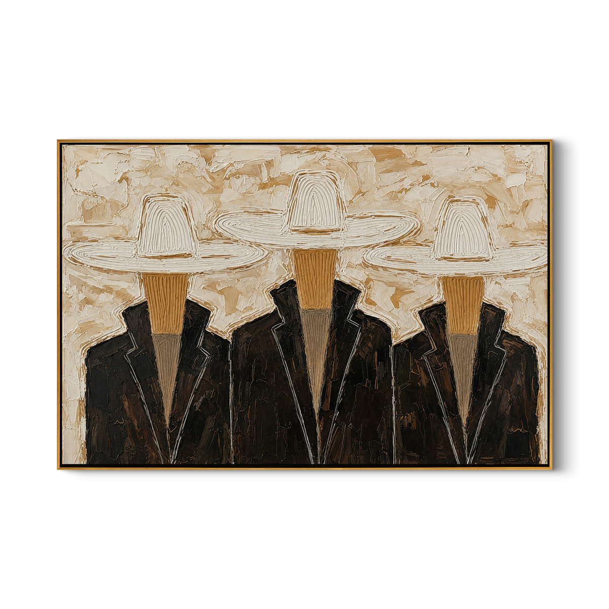 Three Hats Refuse Distance - Vintage Americana wall art image 2