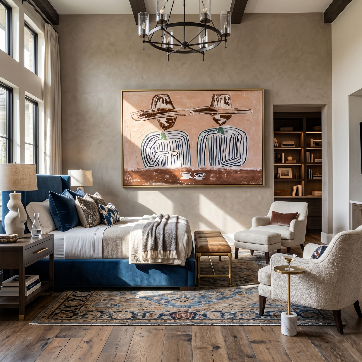 Coffee Waits Beneath Twins - Vintage Americana wall art image 6