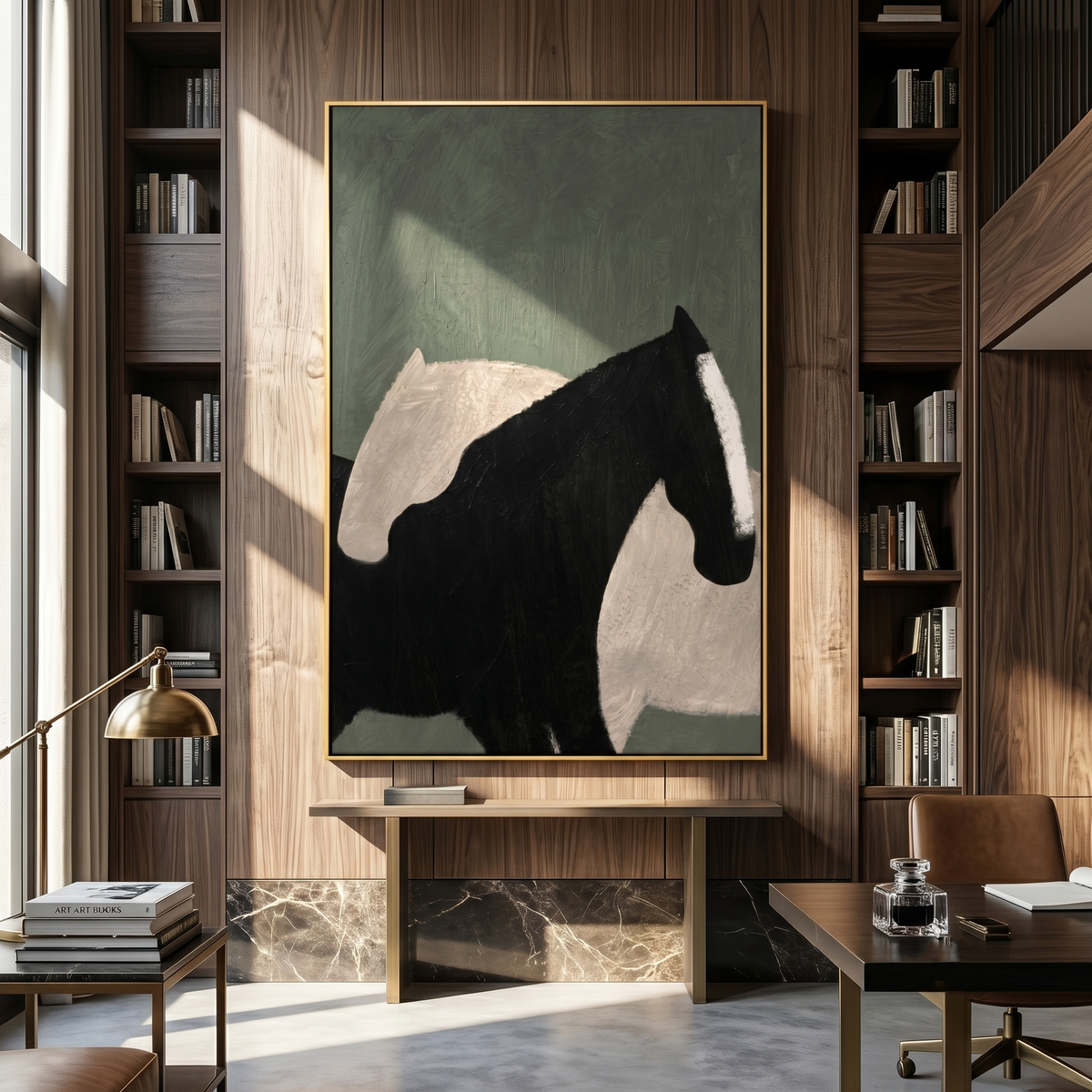 Pale Shadow Meets Black - Vintage Americana wall art image 1