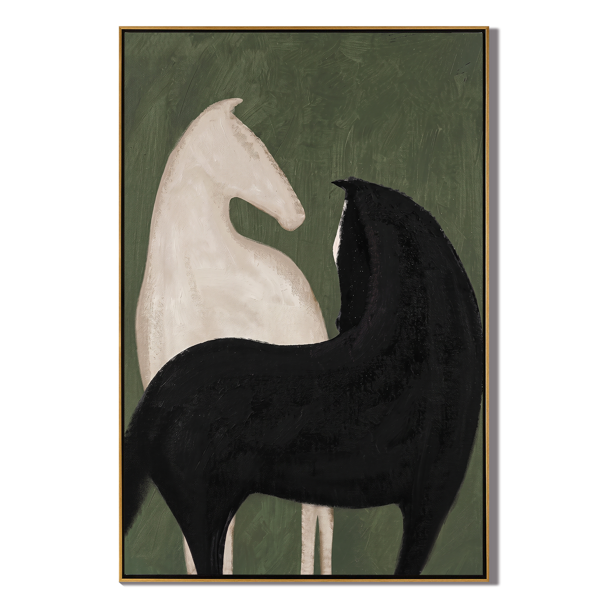 Green Silence Holds Contrast - Vintage Americana wall art image 2