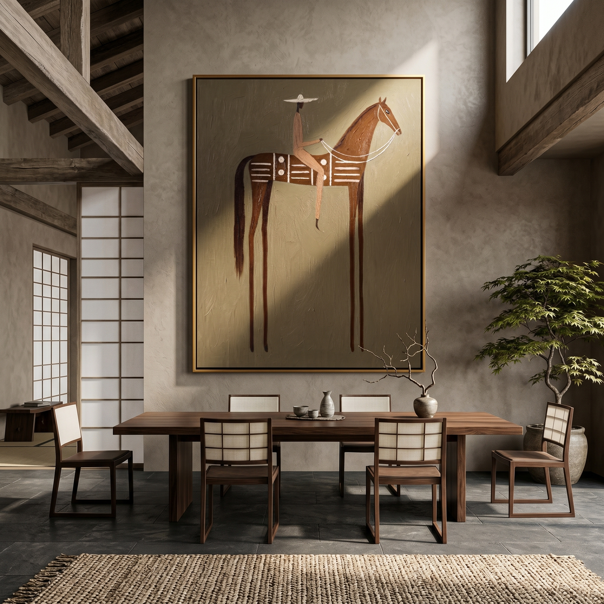 Long Legs Carry Brown - Vintage Americana wall art image 4