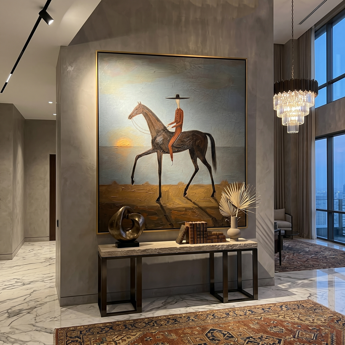 Black Horse Steps Home - Vintage Americana wall art image 3