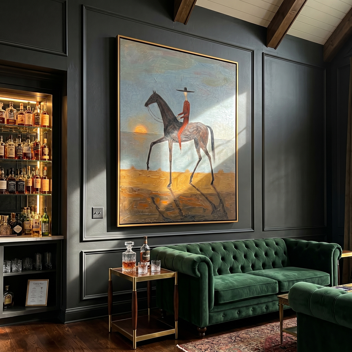 Black Horse Steps Home - Vintage Americana wall art image 5