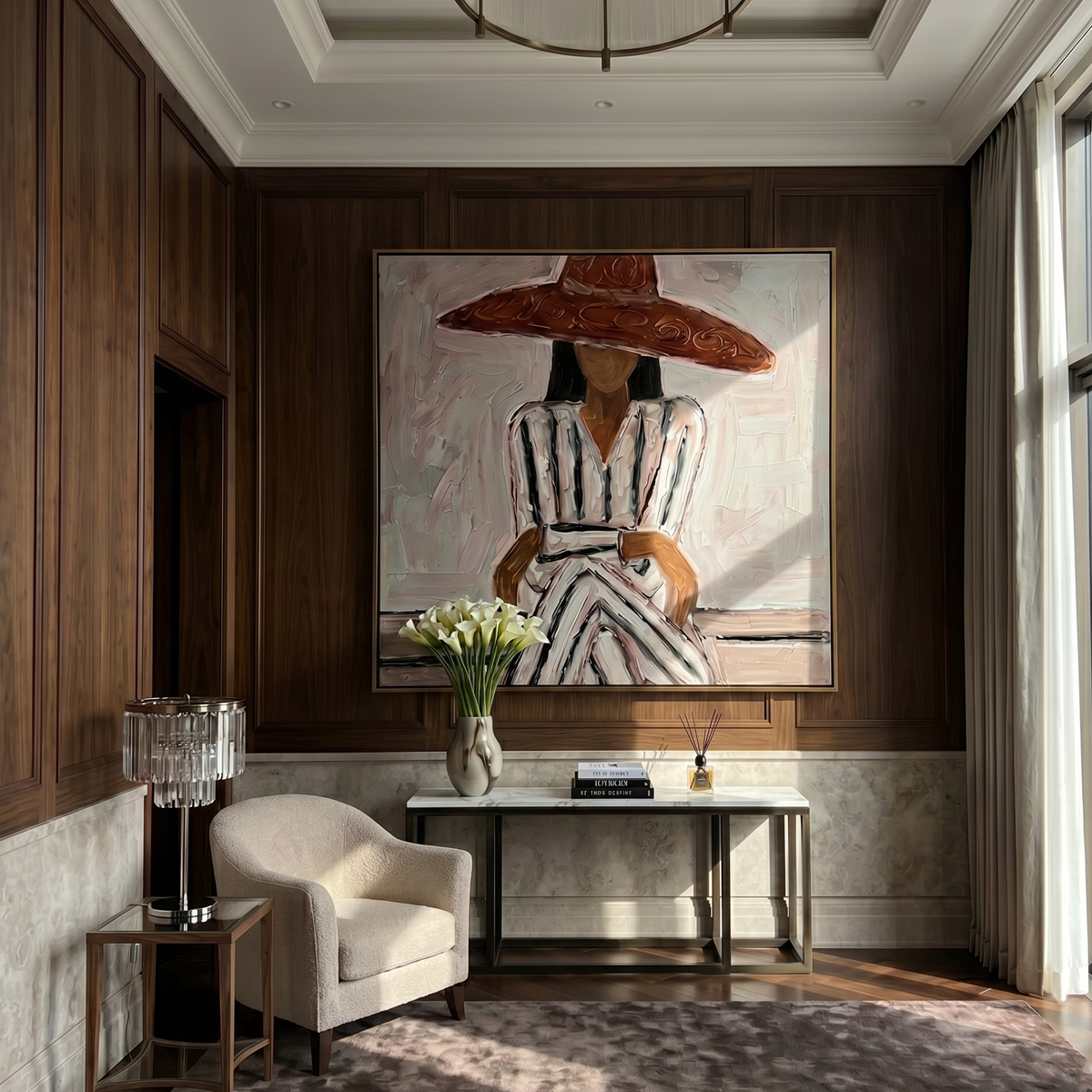 Striped Dress Under Terra - Vintage Americana wall art image 4
