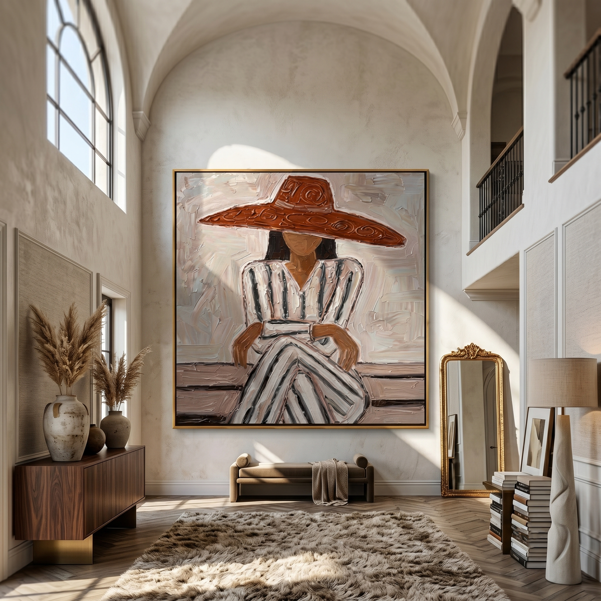 Striped Dress Under Terra - Vintage Americana wall art image 5
