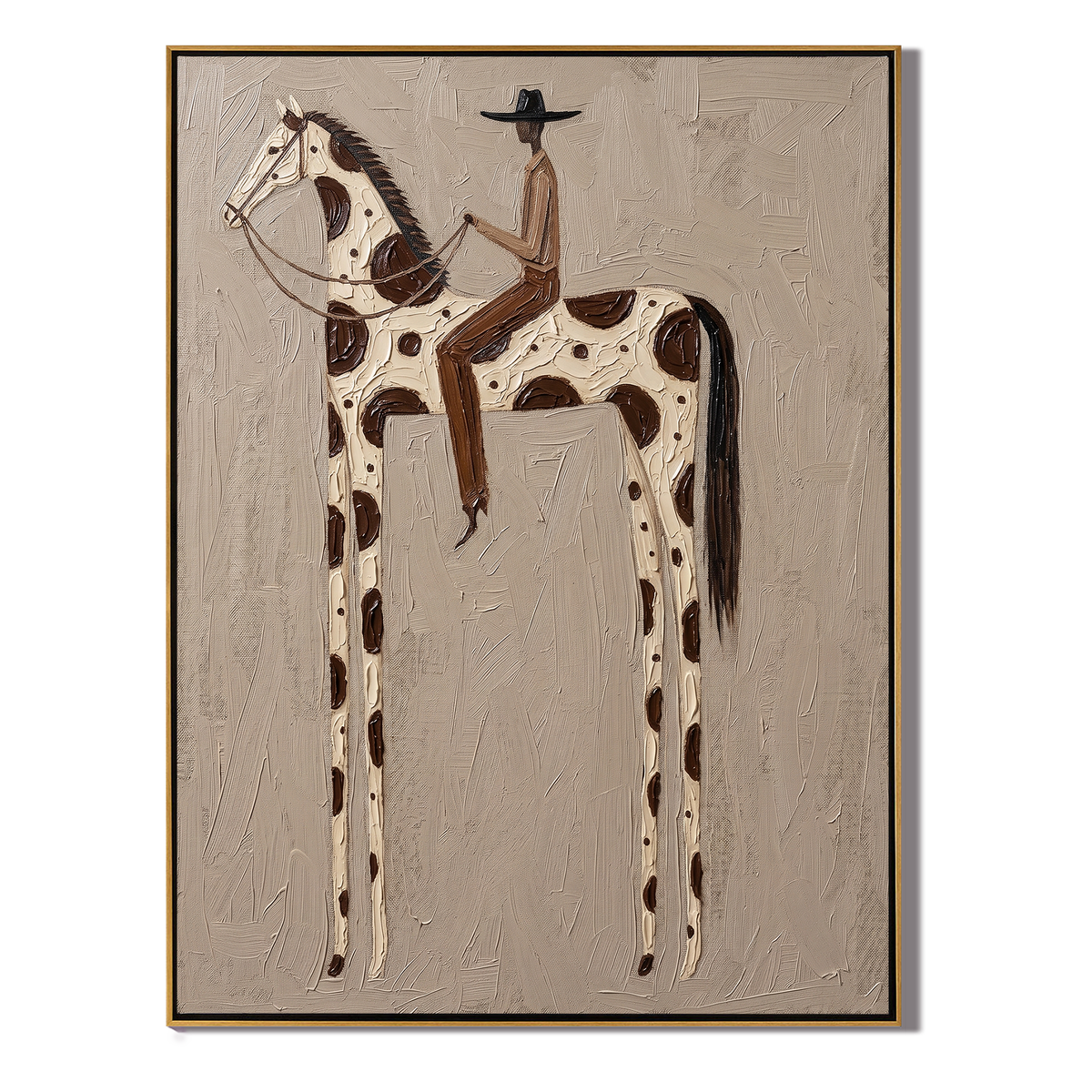 Spotted Horse Bears Black - Vintage Americana wall art image 2