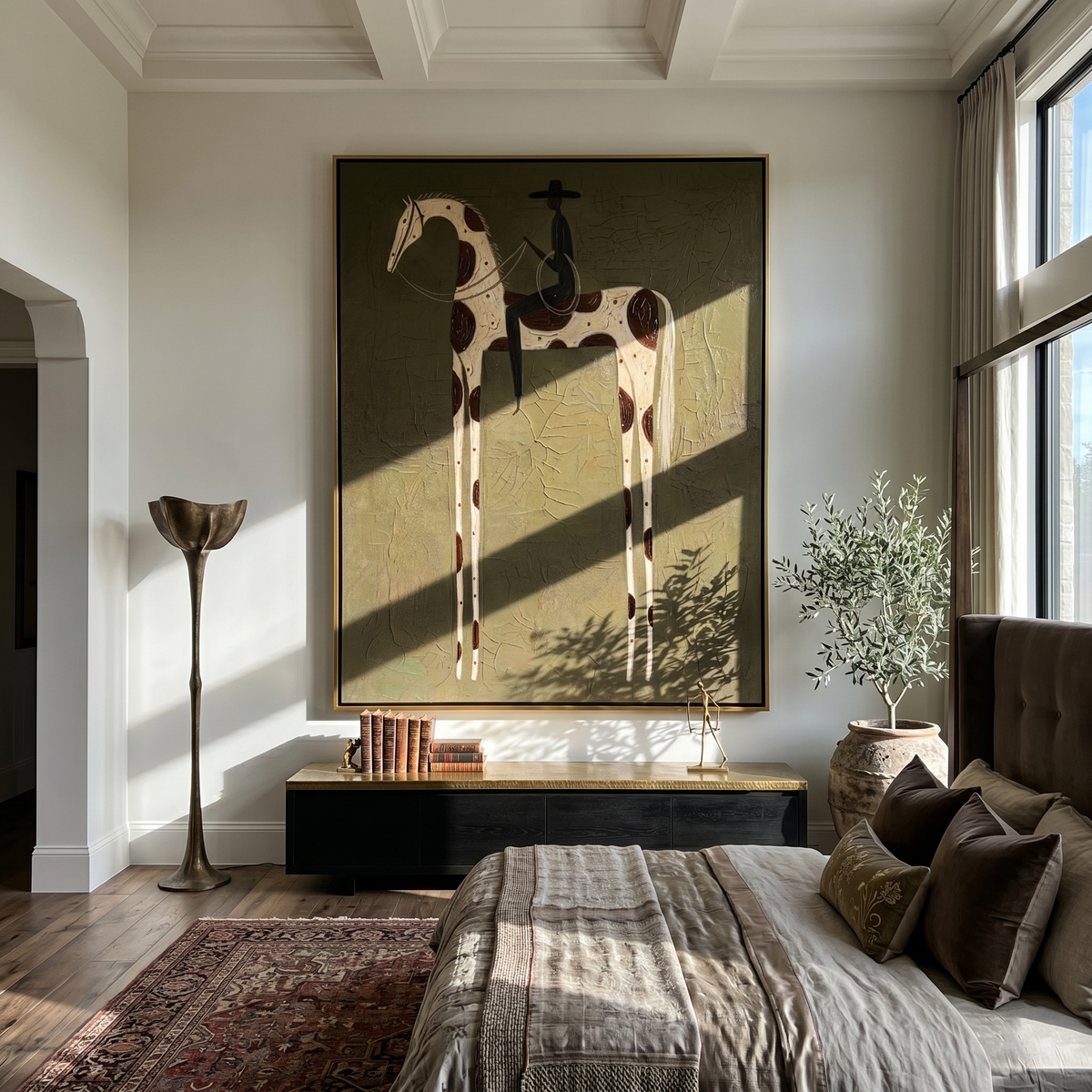 Black Rider on Spots - Vintage Americana wall art image 1