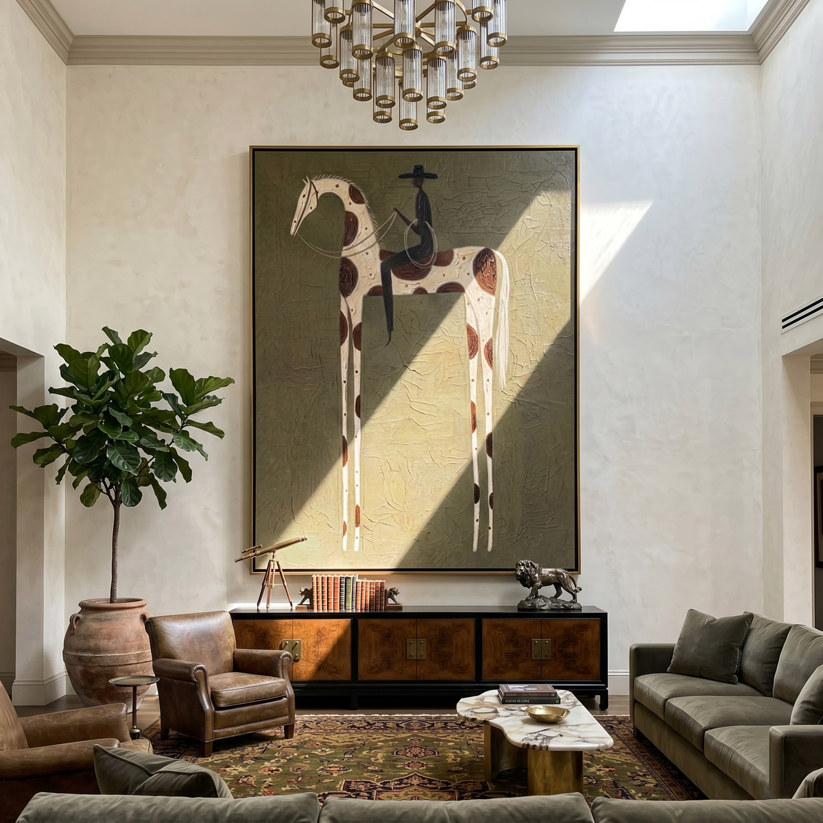 Black Rider on Spots - Vintage Americana wall art image 5