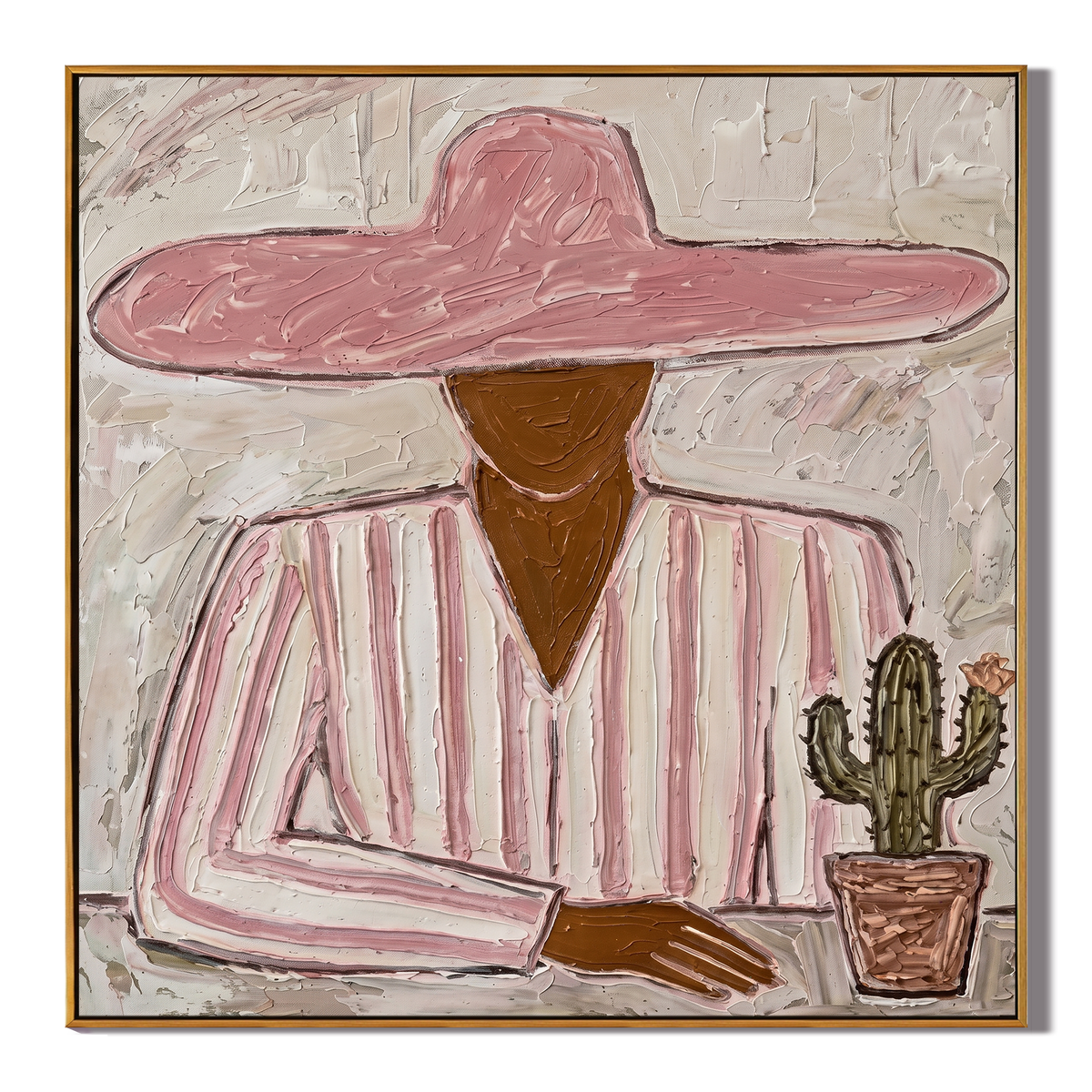 Pink Brim Guards Cactus - Vintage Americana wall art image 2