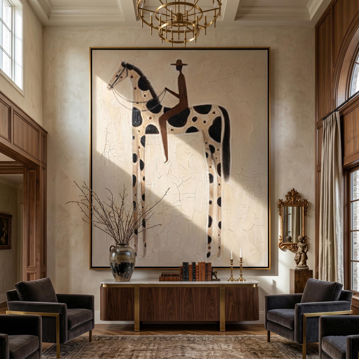 Black Spots Carry Night - Vintage Americana wall art image 1