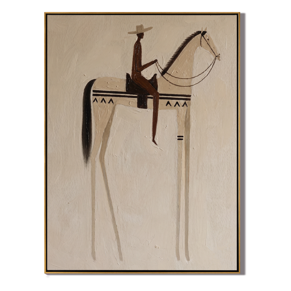 Pale Horse Holds Shadow - Vintage Americana wall art image 2