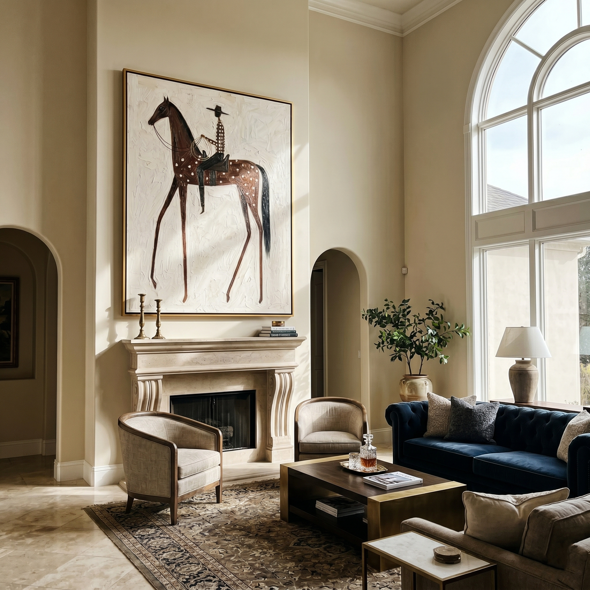 Spotted Horse Carries Silence - Vintage Americana wall art image 6