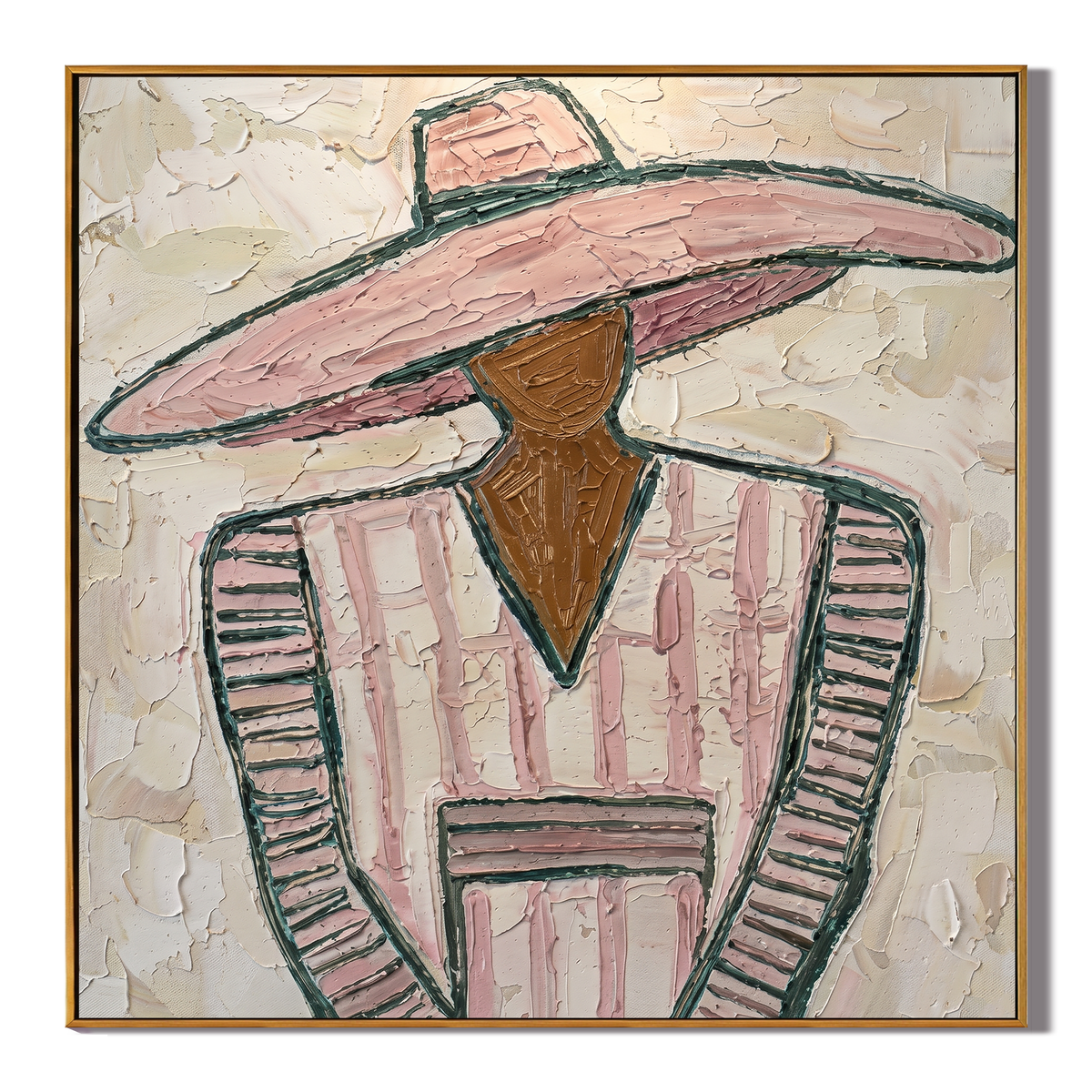 Pink Suit Faces Noon - Vintage Americana wall art image 2