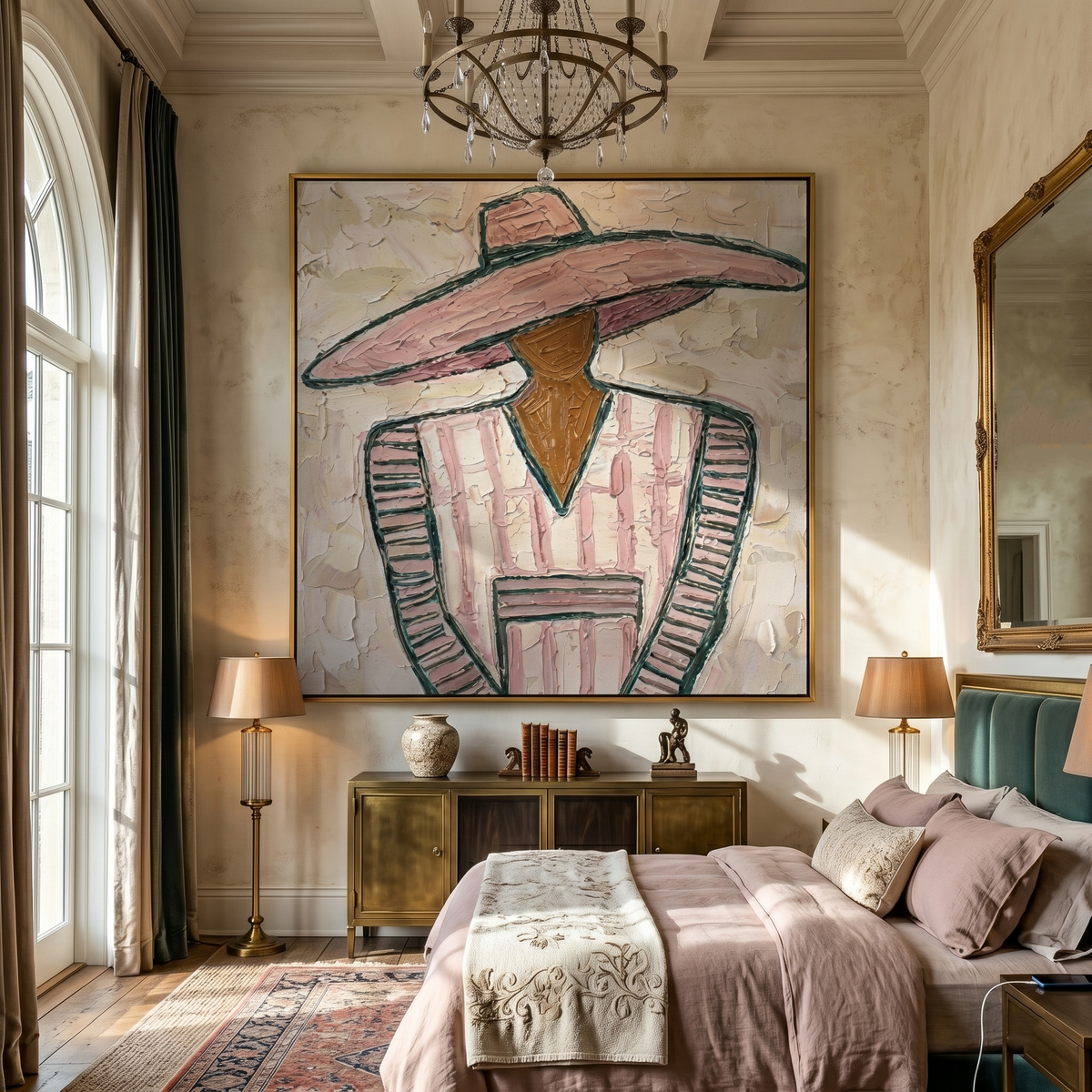 Pink Suit Faces Noon - Vintage Americana wall art image 4