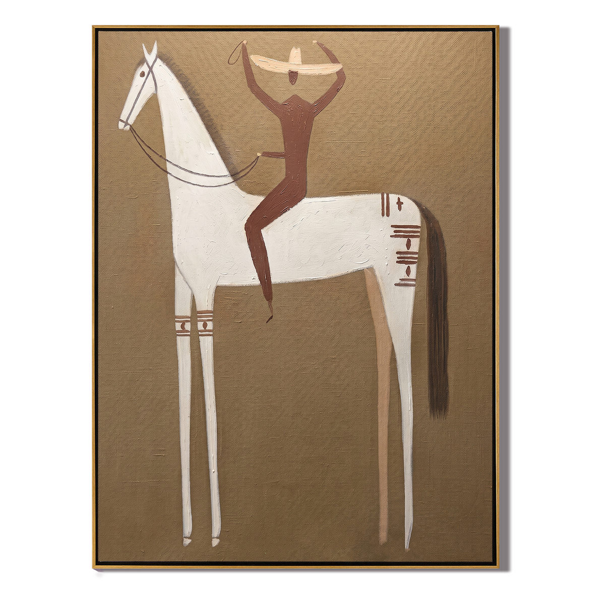 White Horse Lifts Balance - Vintage Americana wall art image 2