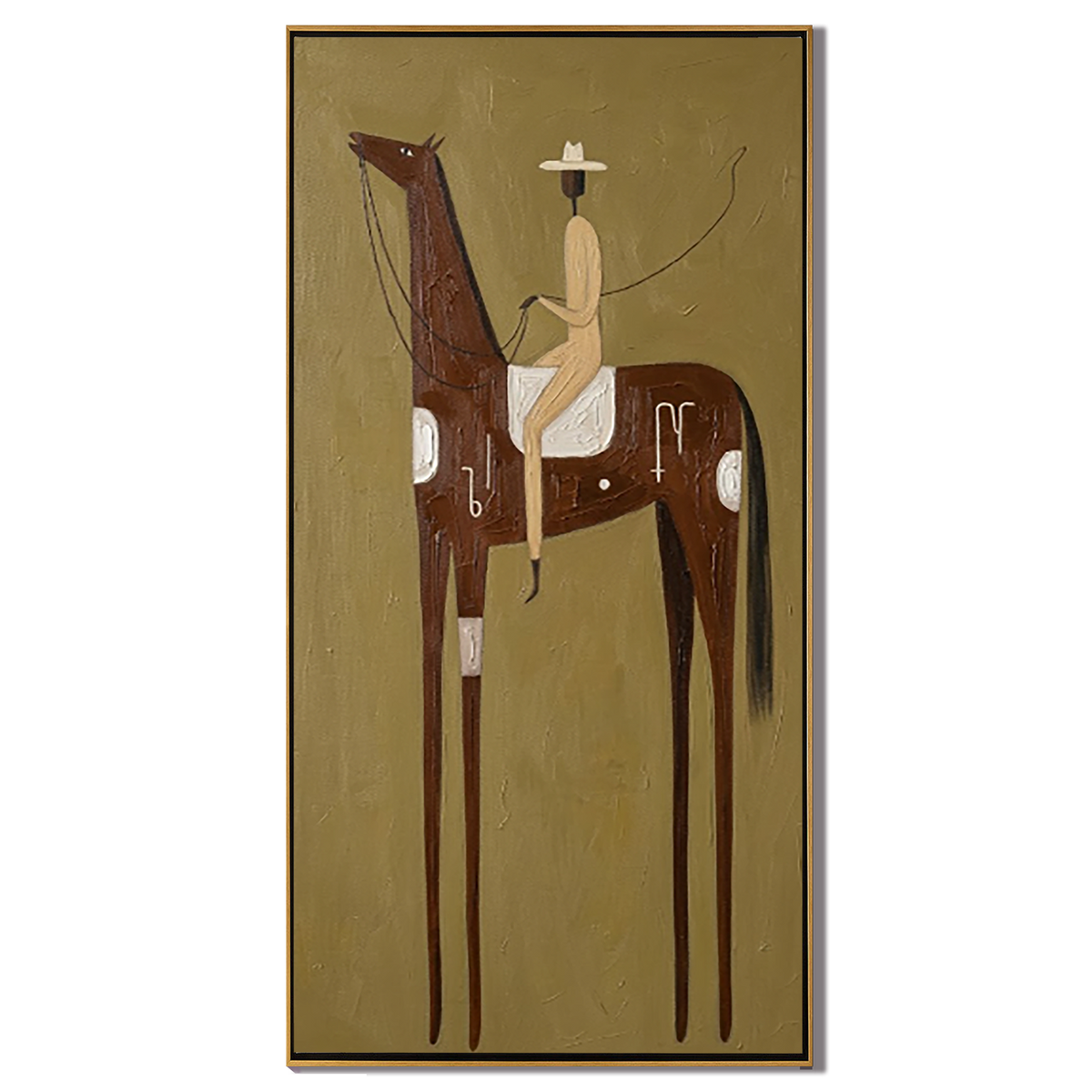 Pale Rider Counts Symbols - Vintage Americana wall art image 2