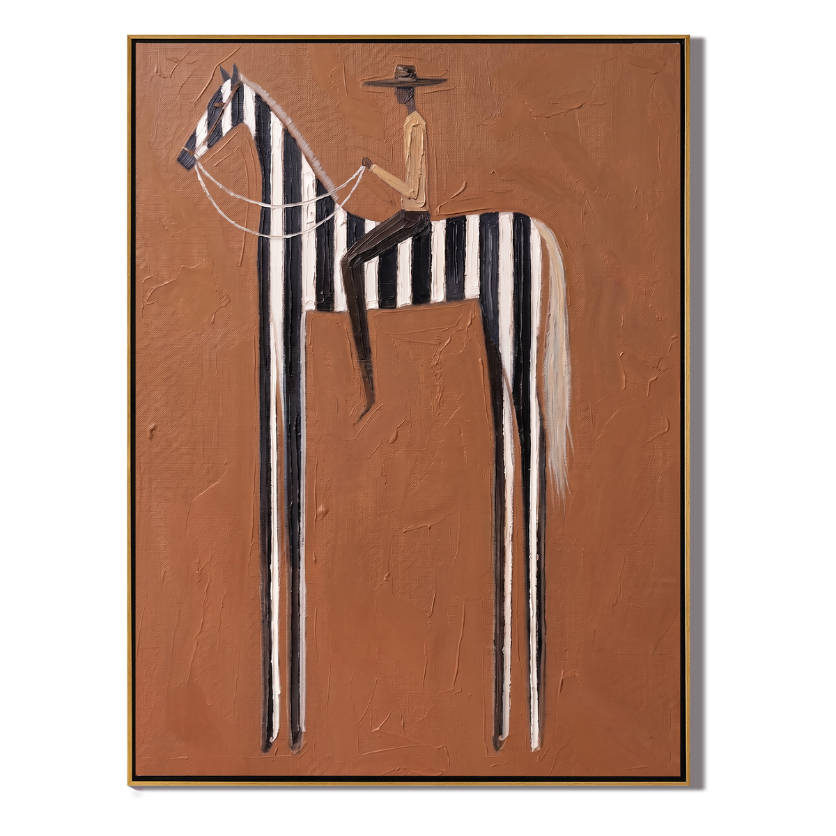 Stripes Stretch into Rust - Vintage Americana wall art image 2