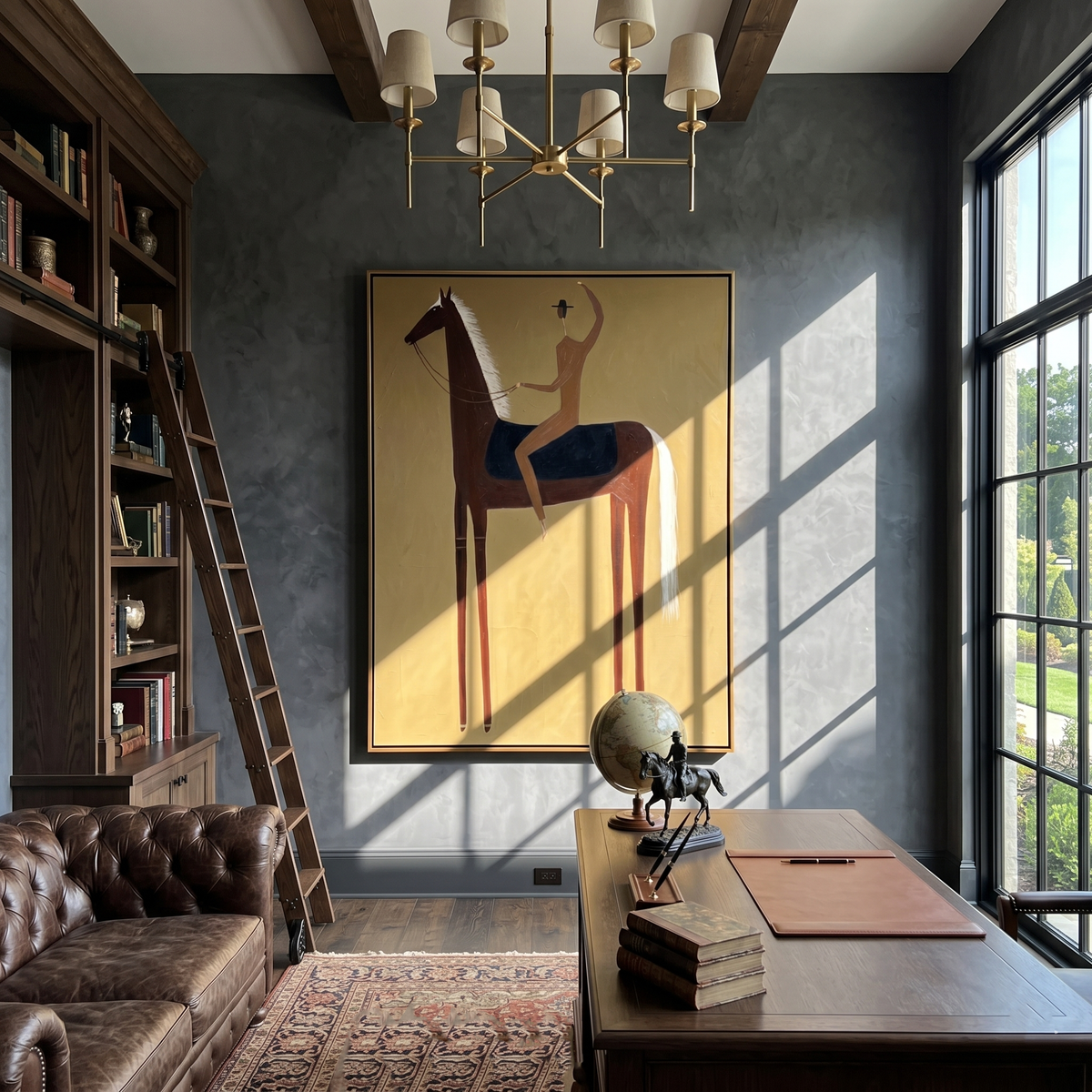 Raised Hand Meets Brown - Vintage Americana wall art image 3