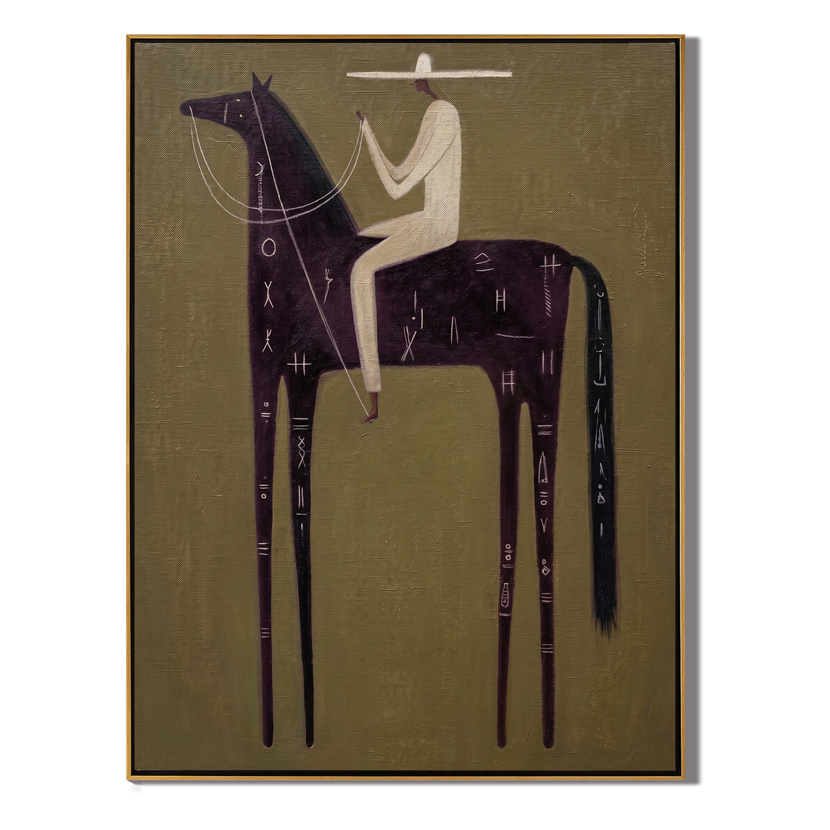 Pale Rider Crosses Midnight - Vintage Americana wall art image 2